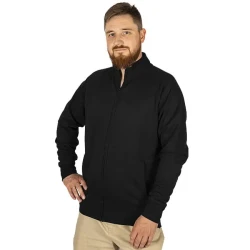 Bluza robocza czarna zapinana na zamek