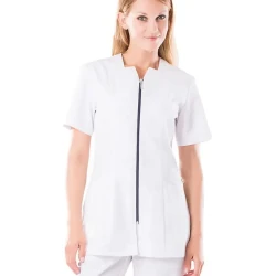 Bluza damska 3601 biało-granatowa