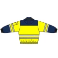 Kurtka PILOT Hi-Vis zółto-granatowa - widok z tyłu