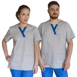 Bluza medyczna w serek damsko-męska