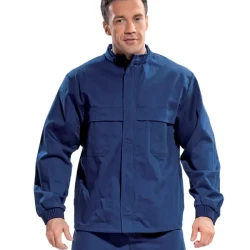 Bluza Trudnopalna dla Spawacza - kolor niebieski CE EN 340, EN ISO 11611, EN ISO 11612