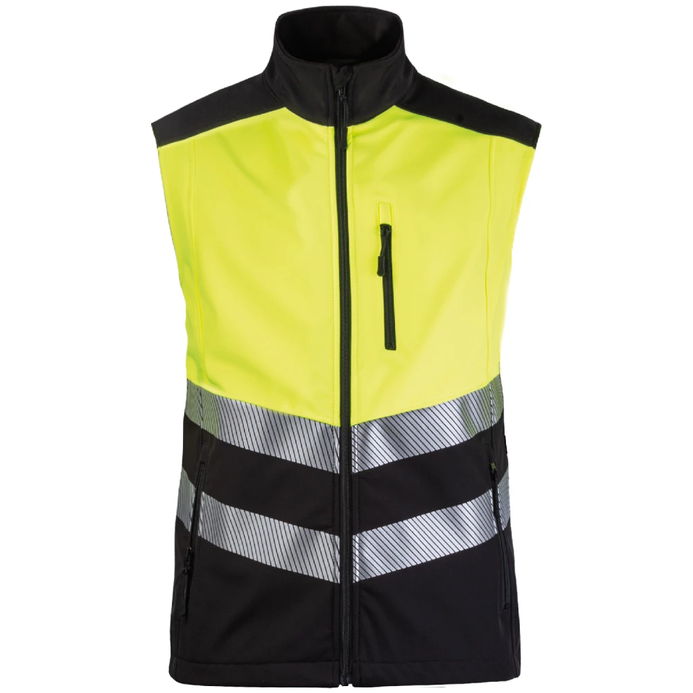 Kamizelka Ostrzegawcza Odblaskowa Softshell Hi-Vis EN ISO 20471 - kolor żółty