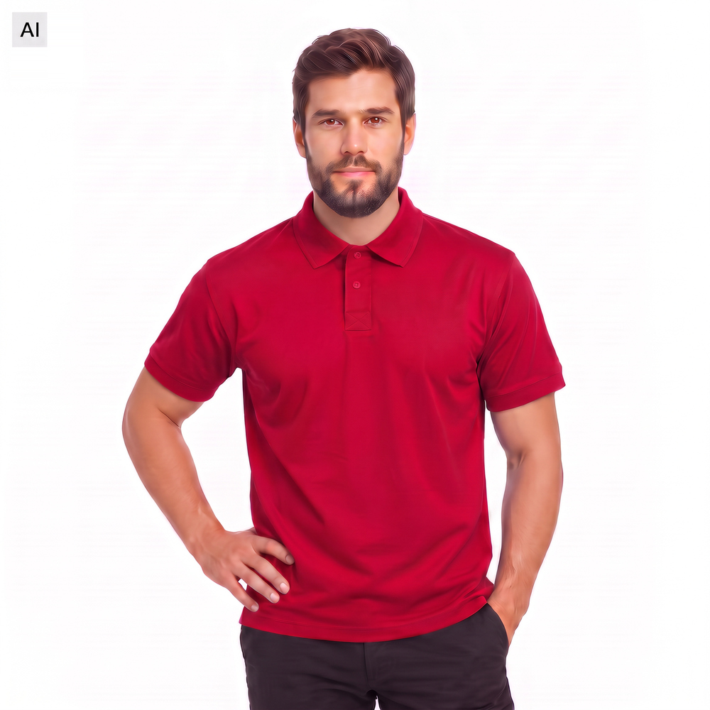 Koszulka Polo - kolor czerwony