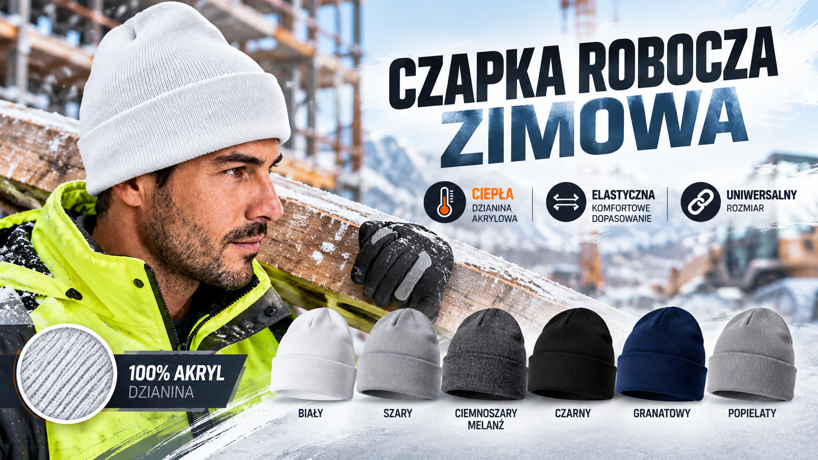 Czapka robocza zimowa – wygoda podczas pracy w chłodzie