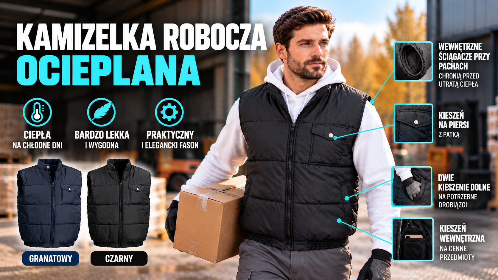 Kamizelka robocza ocieplana- komfort i ciepło podczas pracy